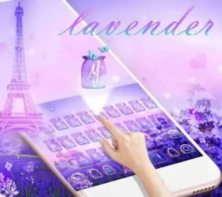 Play Lavender Flower Keyboard theme
