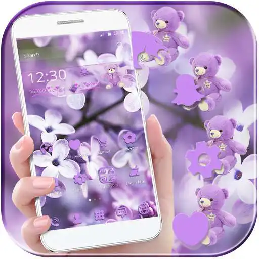 Free play online Lavender Teddy Bear Theme APK