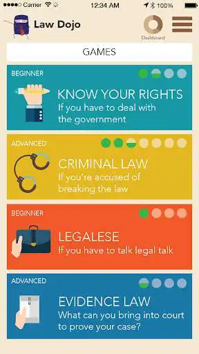 Play APK Law Dojo - Learn Law Smarter, Not Harder  and enjoy Law Dojo - Learn Law Smarter, Not Harder with UptoPlay com.handdrawnapps.lawdojoknowyourrights