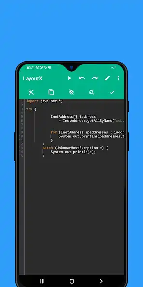 Play LayoutX - Code Editor Mobile  and enjoy LayoutX - Code Editor Mobile with UptoPlay