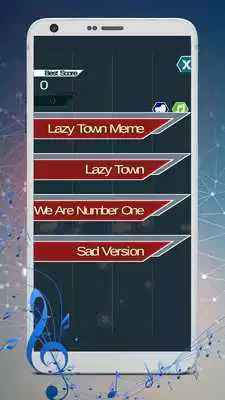 Play Lazy Town Piano Tiles Game