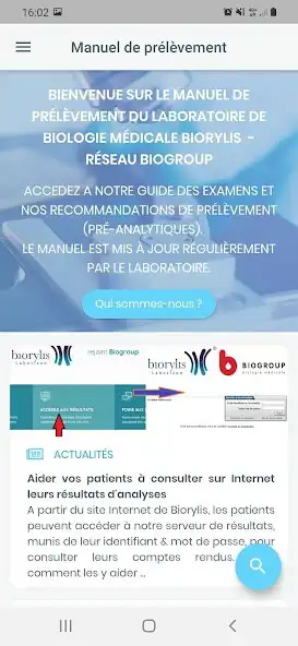 Play LBM BIORYLIS - Catalogue des examens  and enjoy LBM BIORYLIS - Catalogue des examens with UptoPlay