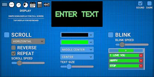 Play APK LCD Display  and enjoy LCD Display with UptoPlay com.dzontraSoft.LCDDisplay