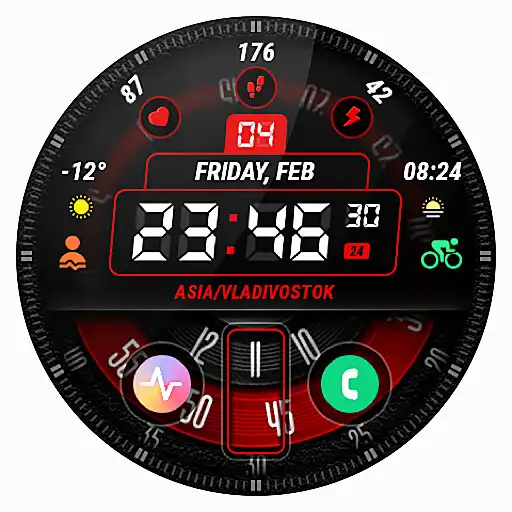 Play LCD mechanic watchface APK