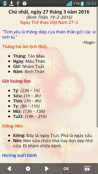 Play Lịch Vạn Niên - Lịch Âm Dương as an online game Lịch Vạn Niên - Lịch Âm Dương with UptoPlay