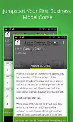 Play Lean Canvas Course by Udemy Play Lean Canvas Course by Udemy
