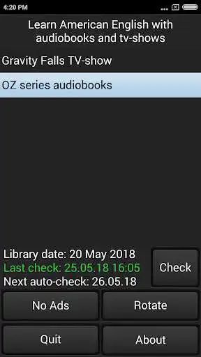 Play Learn American English with audiobooks & tv-shows  and enjoy Learn American English with audiobooks & tv-shows with UptoPlay