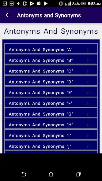Play Learn Antonyms  Synonyms  and enjoy Learn Antonyms  Synonyms with UptoPlay