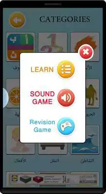 Play Learn arabic vocabulary game