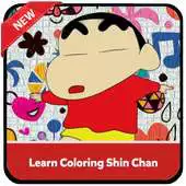 Free play online Learn Coloring Character Crayon Shin chan APK