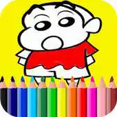 Free play online Learn Coloring for shin chan APK