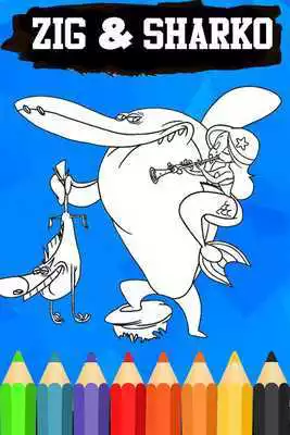 Play Learn Coloring For Zig Sharko