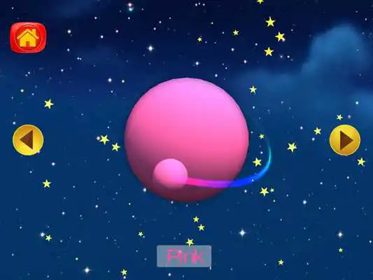 Learn Colors With Planets - Space Game For Kids online game with UptoPlay