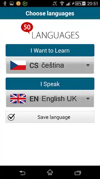 Play Learn Czech - 50 languages as an online game Learn Czech - 50 languages with UptoPlay