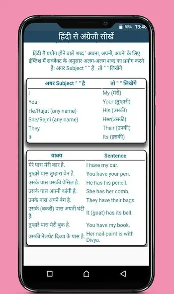 Play Learn English from Hindi as an online game Learn English from Hindi with UptoPlay