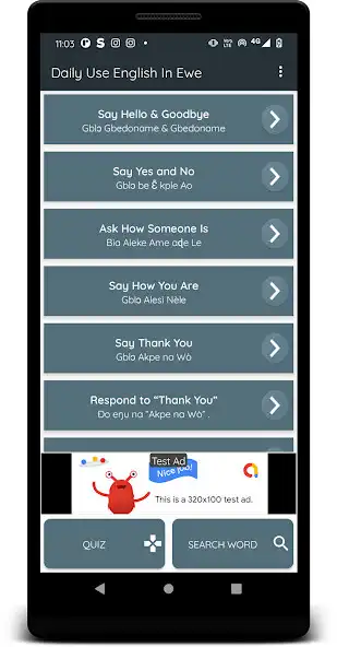 Play Learn English In Ewe  and enjoy Learn English In Ewe with UptoPlay