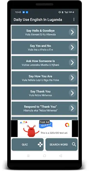 Play Learn English In Luganda  and enjoy Learn English In Luganda with UptoPlay