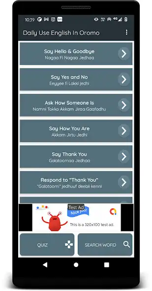 Play Learn English In  Oromo  and enjoy Learn English In  Oromo with UptoPlay