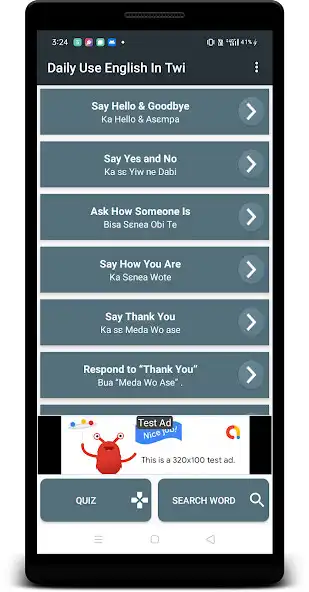 Play Learn English In Twi  and enjoy Learn English In Twi with UptoPlay