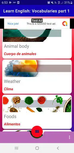 Play Learn English: words and vocabulary part 1 as an online game Learn English: words and vocabulary part 1 with UptoPlay