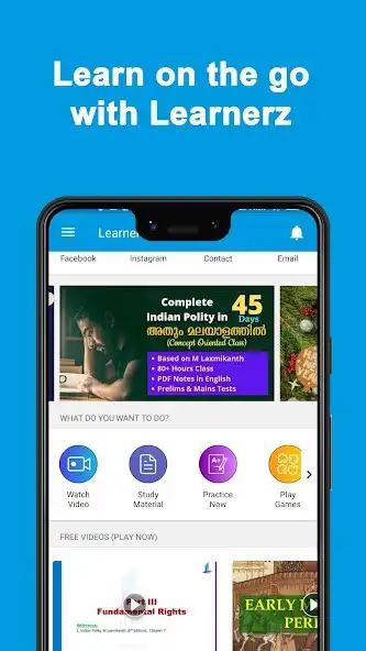 Play Learnerz: IAS/KAS Malayalam as an online game Learnerz: IAS/KAS Malayalam with UptoPlay