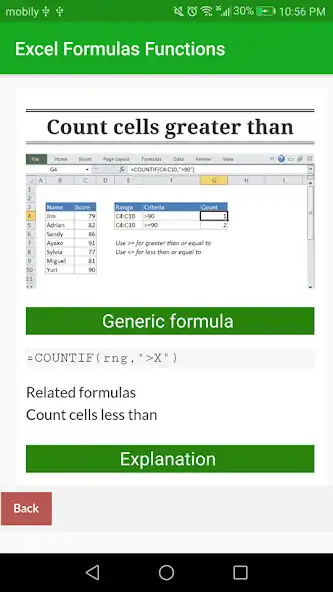 Play Learn Excel Formulas Functions Example App Offline as an online game Learn Excel Formulas Functions Example App Offline with UptoPlay