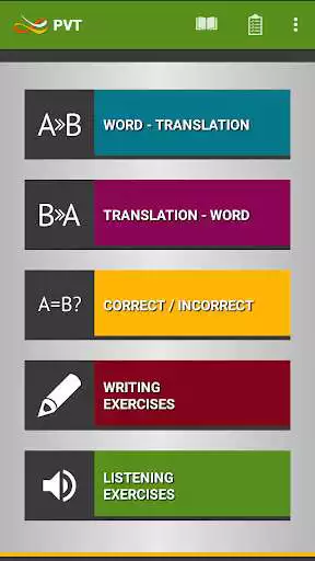 Play Learn foreign words - PVT as an online game Learn foreign words - PVT with UptoPlay