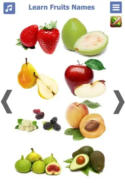 Play Learn Fruits name in English  and enjoy Learn Fruits name in English with UptoPlay