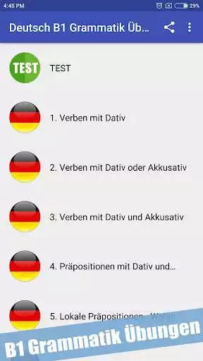 Play Learn German B1 Grammar Free