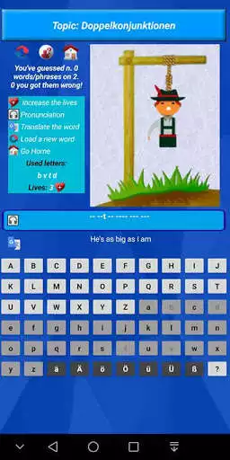 Play Learn German: Guess the words! as an online game Learn German: Guess the words! with UptoPlay