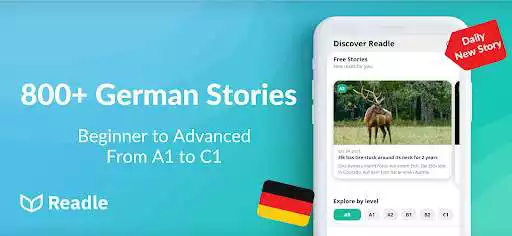 Play Learn German: The Daily Readle  and enjoy Learn German: The Daily Readle with UptoPlay