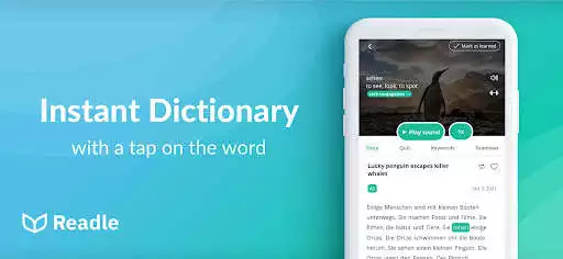 Play Learn German: The Daily Readle as an online game Learn German: The Daily Readle with UptoPlay