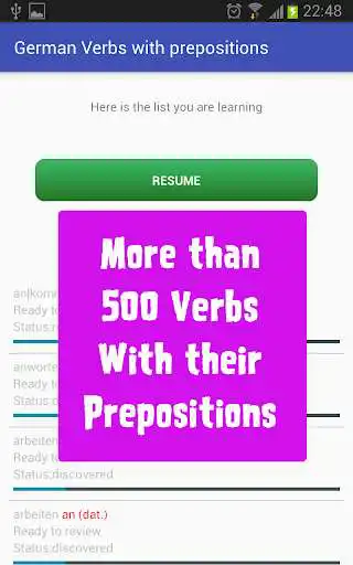 Play Learn German Verbs  and enjoy Learn German Verbs with UptoPlay