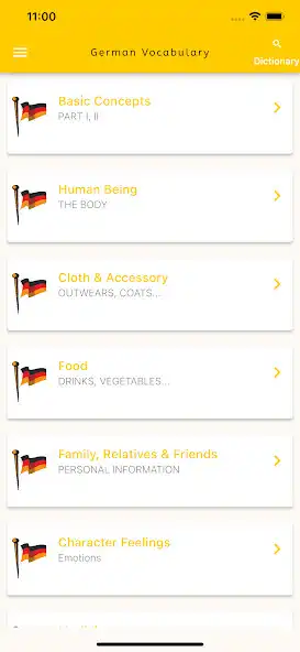 Play Learn German Vocabulary  and enjoy Learn German Vocabulary with UptoPlay