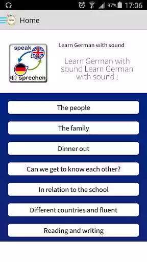Play Learn German with sound as an online game Learn German with sound with UptoPlay