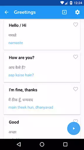 Play Learn Hindi Phrasebook as an online game Learn Hindi Phrasebook with UptoPlay