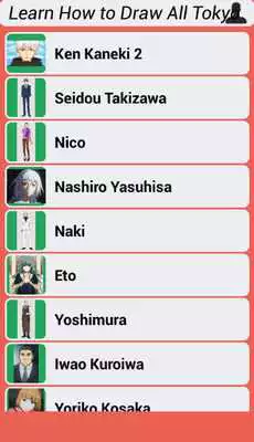 Play Learn How to Draw All Tokyo Ghoul