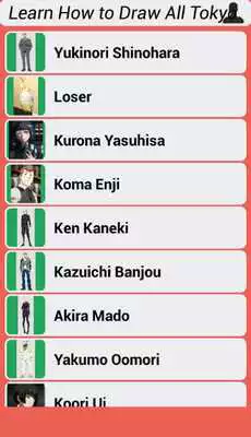 Play Learn How to Draw All Tokyo Ghoul