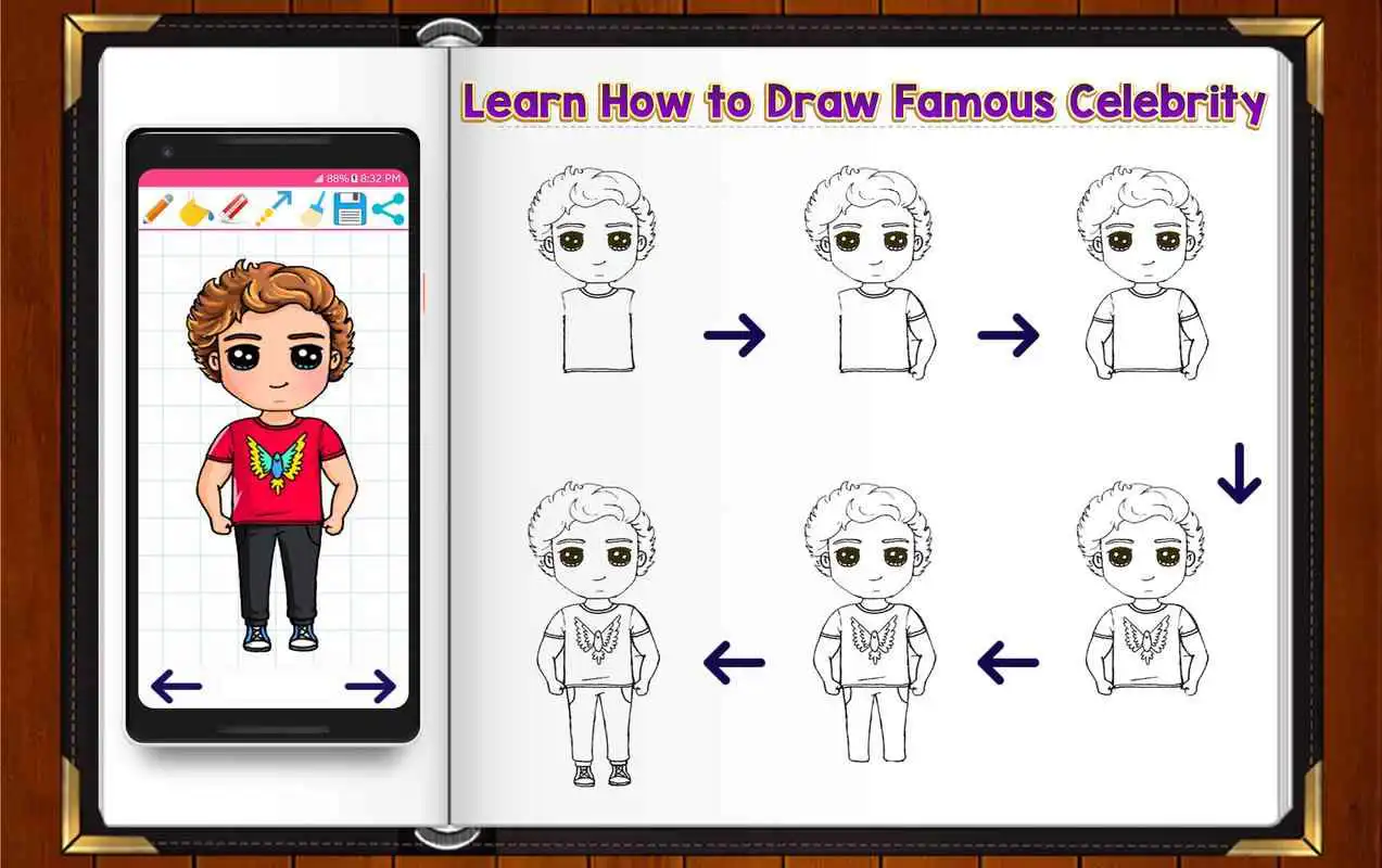 Play Learn How to Draw Chibi Famous Celebrities