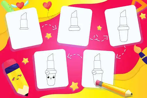 Play Learn How to Draw Girls Makeup Items & Accessories as an online game Learn How to Draw Girls Makeup Items & Accessories with UptoPlay