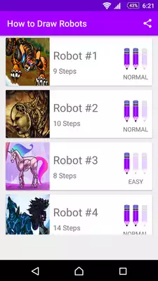 Play Learn How to Draw Robots