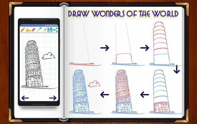 Play Learn How to Draw World Wonders  Famous Places
