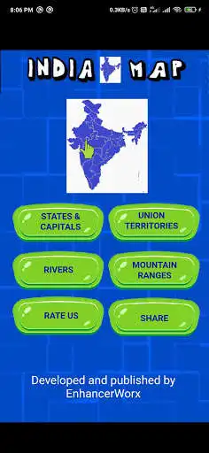 Play Learn India Map as an online game Learn India Map with UptoPlay