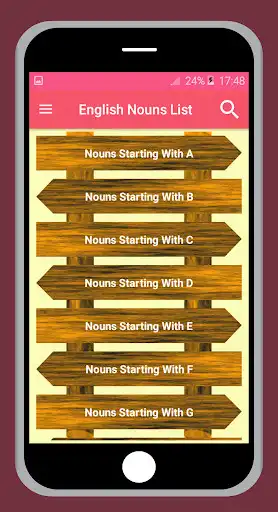 Play Learning English Nouns List as an online game Learning English Nouns List with UptoPlay