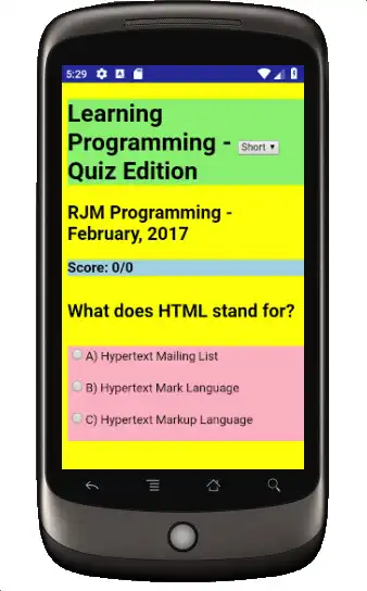 Play Learning Programming Quiz as an online game Learning Programming Quiz with UptoPlay