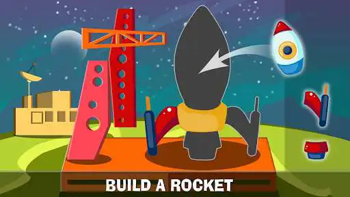 Play Learning Rocket and Space Games for Kids as an online game Learning Rocket and Space Games for Kids with UptoPlay