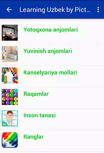 Play APK Learning Uzbek by pictures  and enjoy Learning Uzbek by pictures with UptoPlay nisd.uz.russianuzbektestbyphoto