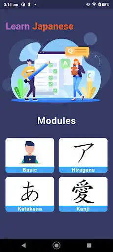 Play Learn Japanese 2022 as an online game Learn Japanese 2022 with UptoPlay