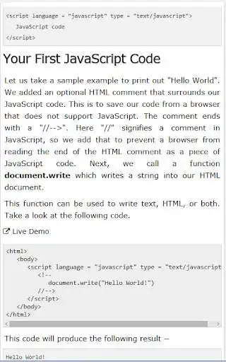 Play Learn Javascript (Offline Tutorials) and enjoy Learn Javascript (Offline Tutorials) with UptoPlay Play Learn Javascript (Offline Tutorials) and enjoy Learn Javascript (Offline Tutorials) with UptoPlay