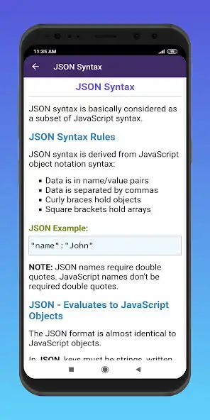 Play learn json as an online game learn json with UptoPlay